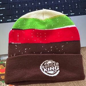 RARE & NEW Burger King Beanie Hat